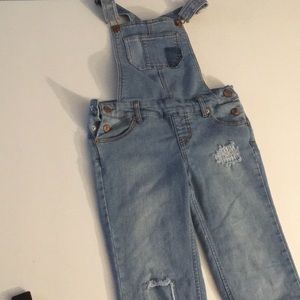 Girl size medium Cherokee overalls